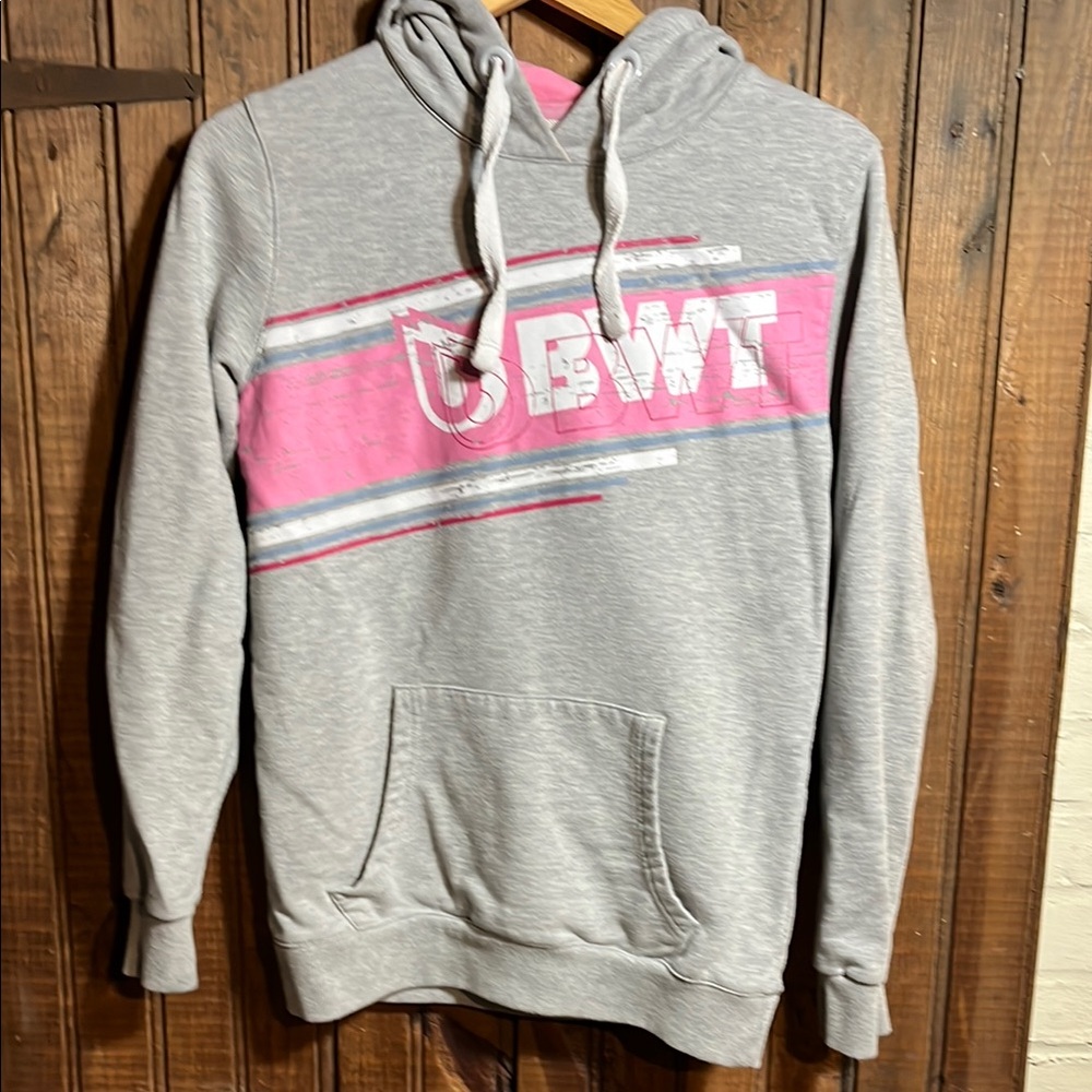 BWT Gray and Pink Hoodie